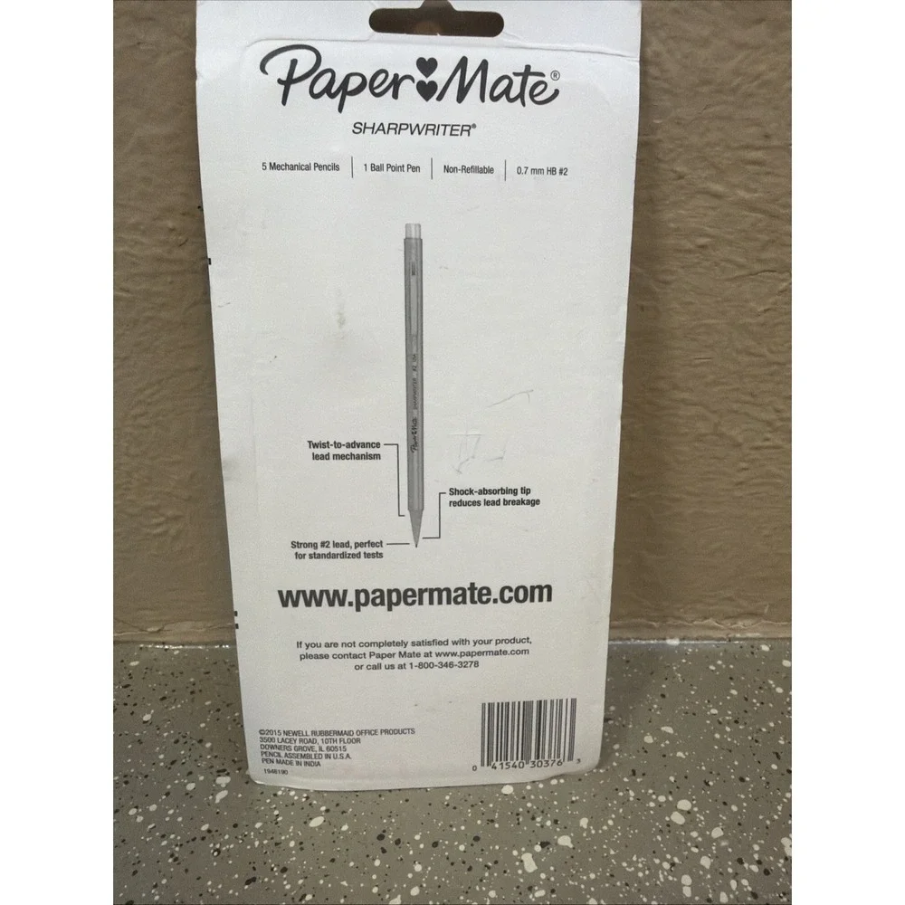 New 5 Papermate Sharpwriter Mechanical #2 Pencil 0.7mm 1 InkJoy 1.0M Pen 2015